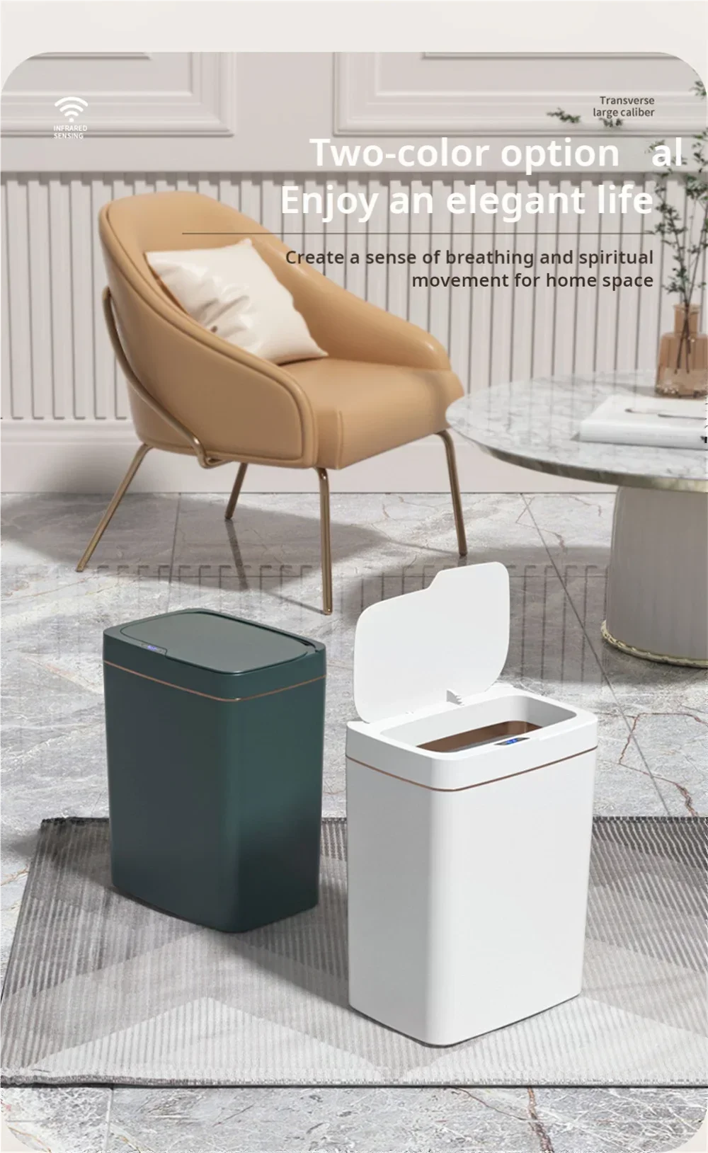 Poubelle intelligente 15L