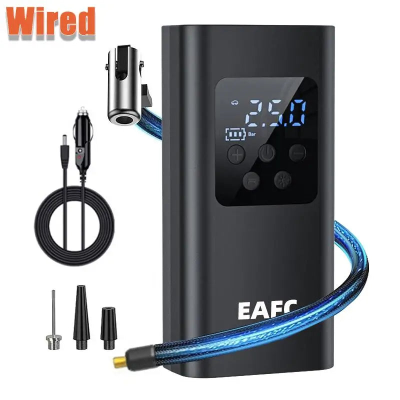 Mini Pompe à Air Portable – (Filaire & Sans Fil)