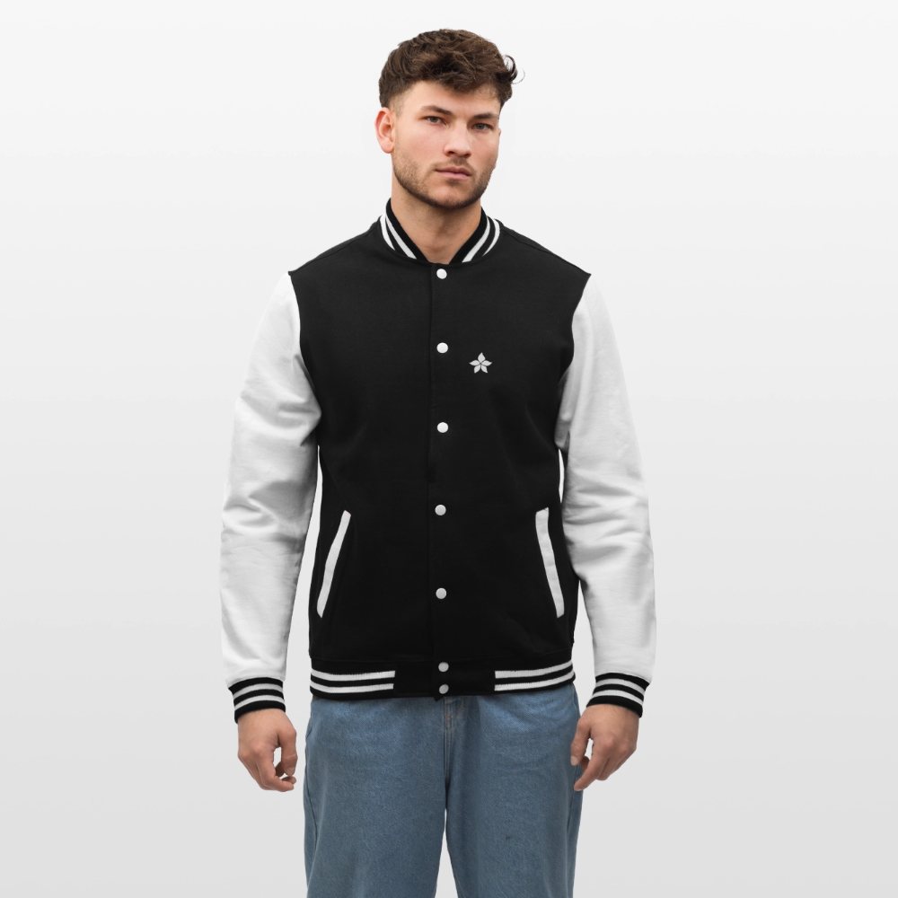 College Sweat Jacket - black/white