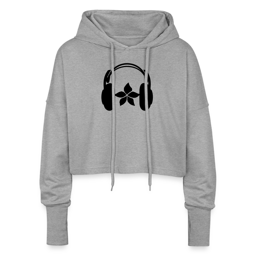 Cropped Women’s Hoodie - heather grey