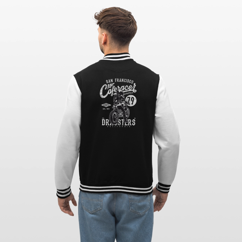 College Sweat Jacket - black/white