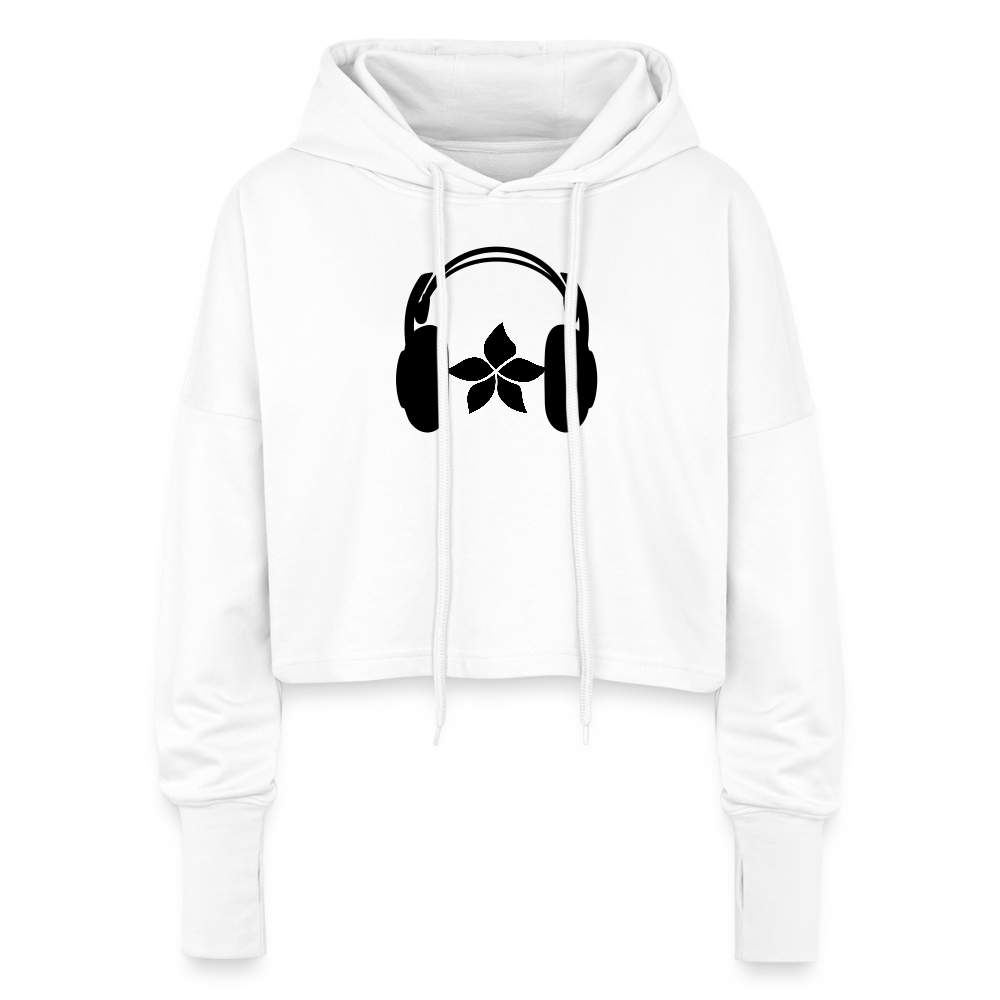 Cropped Women’s Hoodie - white
