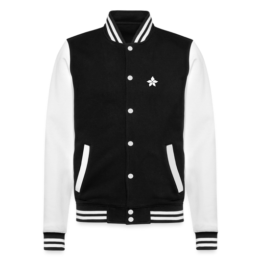 College Sweat Jacket - black/white