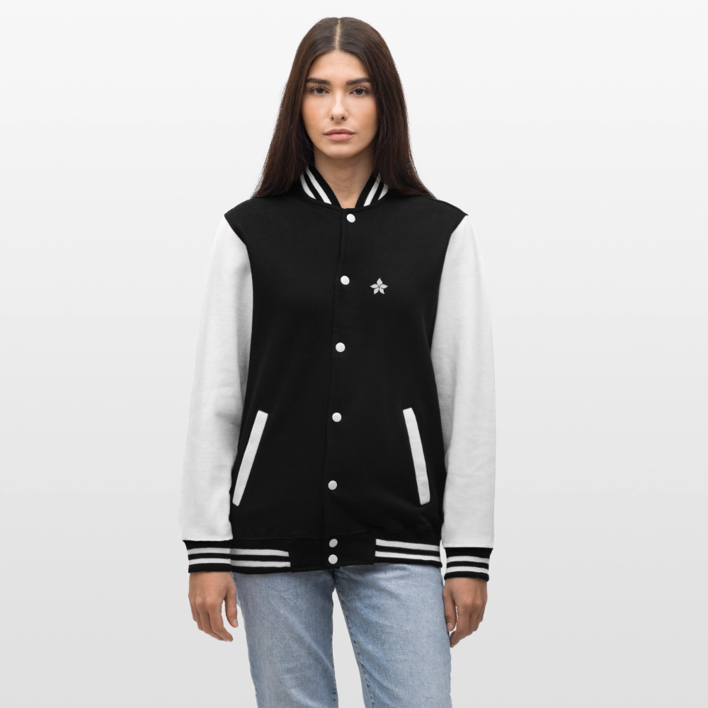 College Sweat Jacket - black/white
