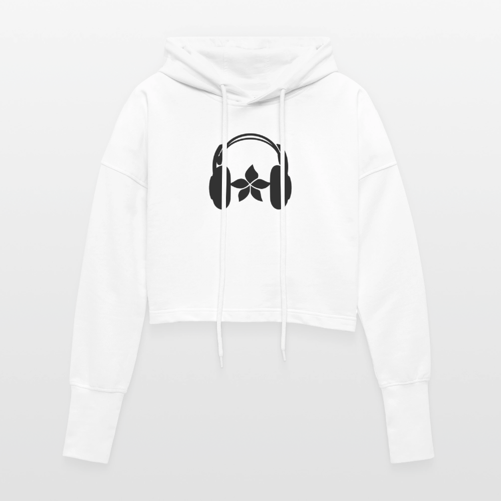 Cropped Women’s Hoodie - white