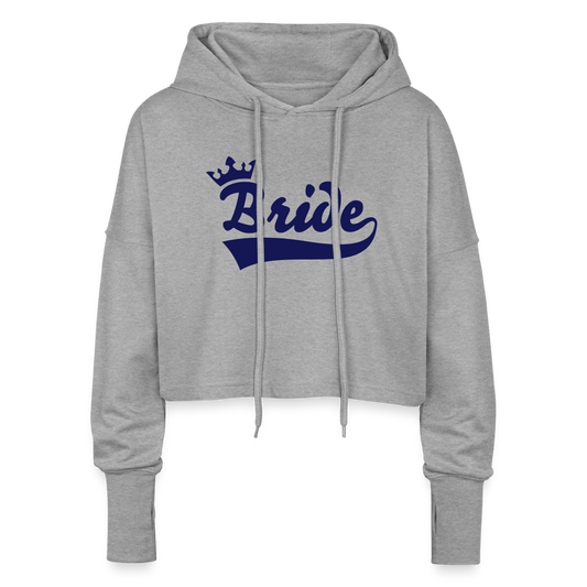 Cropped Women’s Hoodie - heather grey