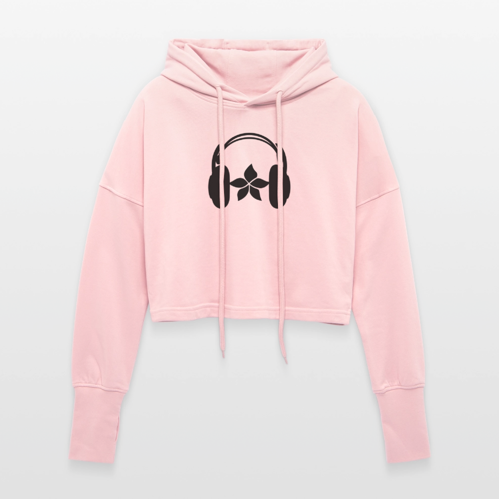 Cropped Women’s Hoodie - light pink