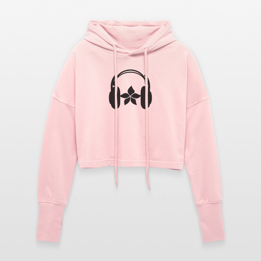 Cropped Women’s Hoodie - light pink