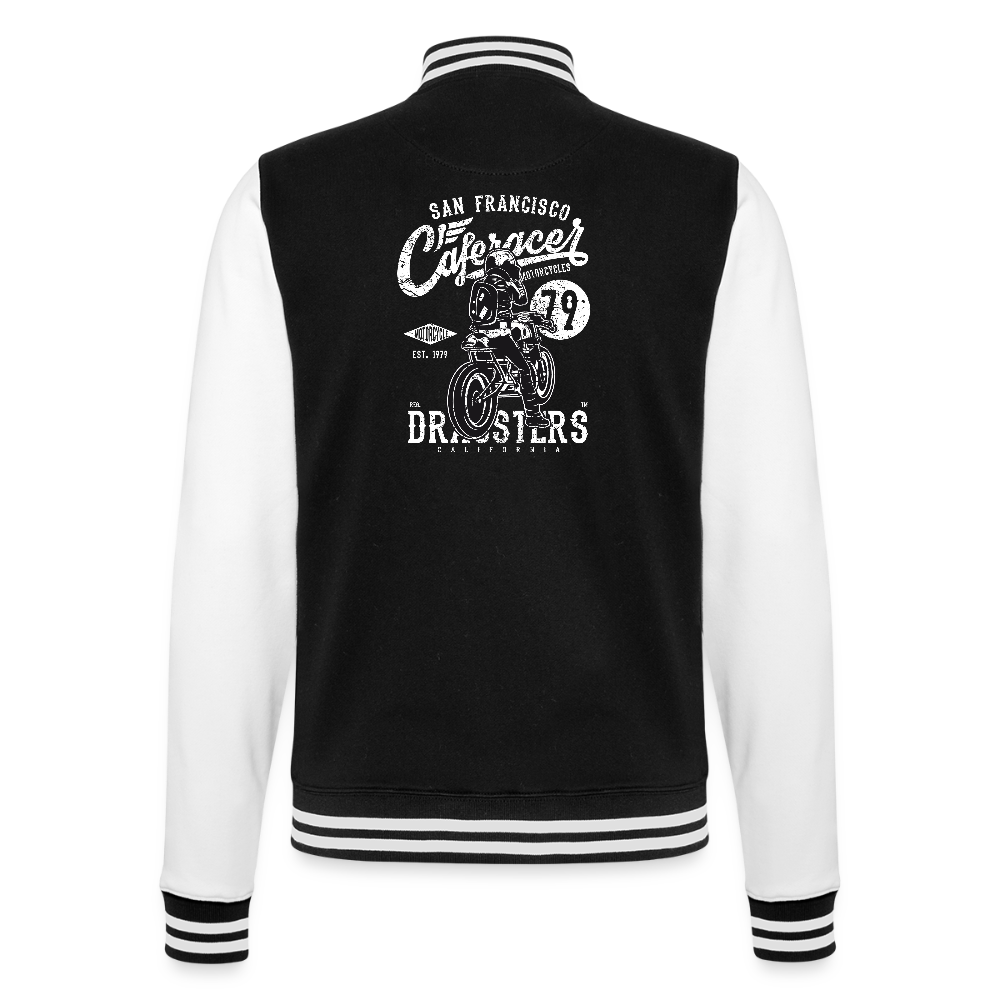 College Sweat Jacket - black/white