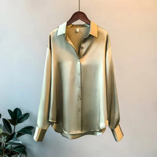 Chemise Femme Satin Élégante