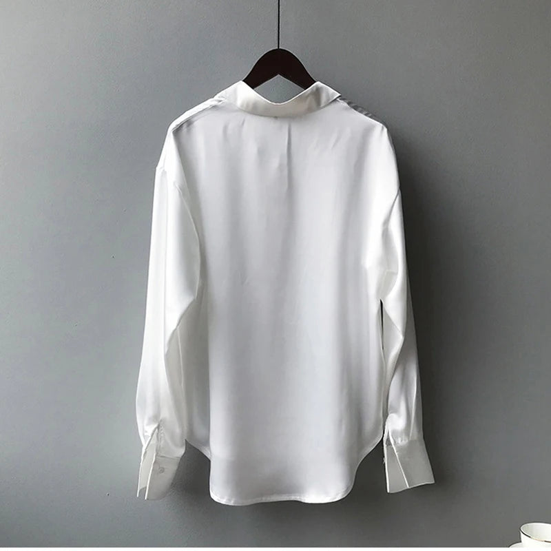 Chemise Femme Satin Élégante