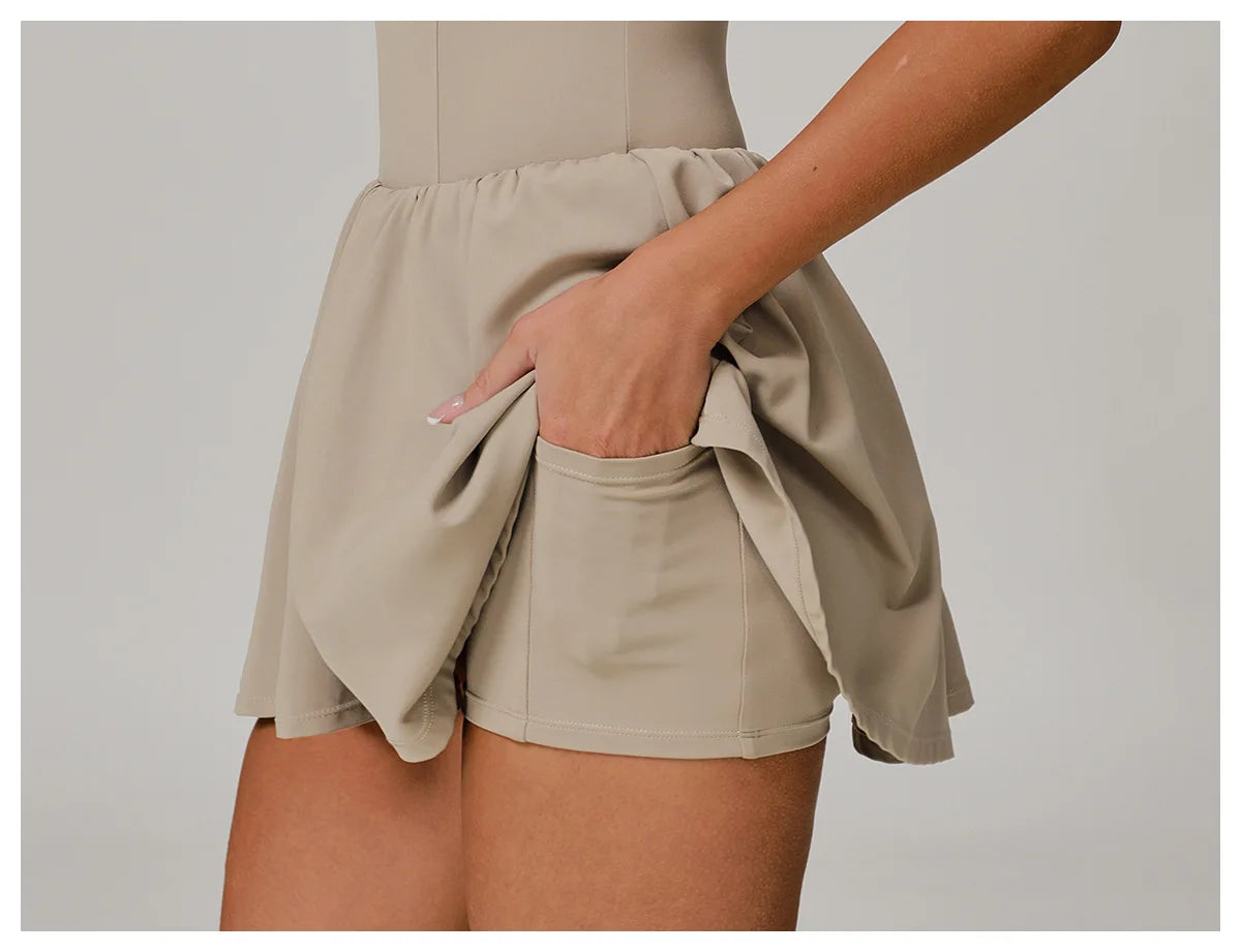 Robe de Tennis Sans Manches
