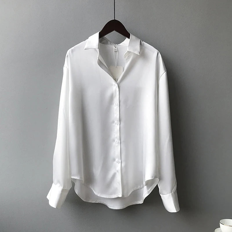 Chemise Femme Satin Élégante