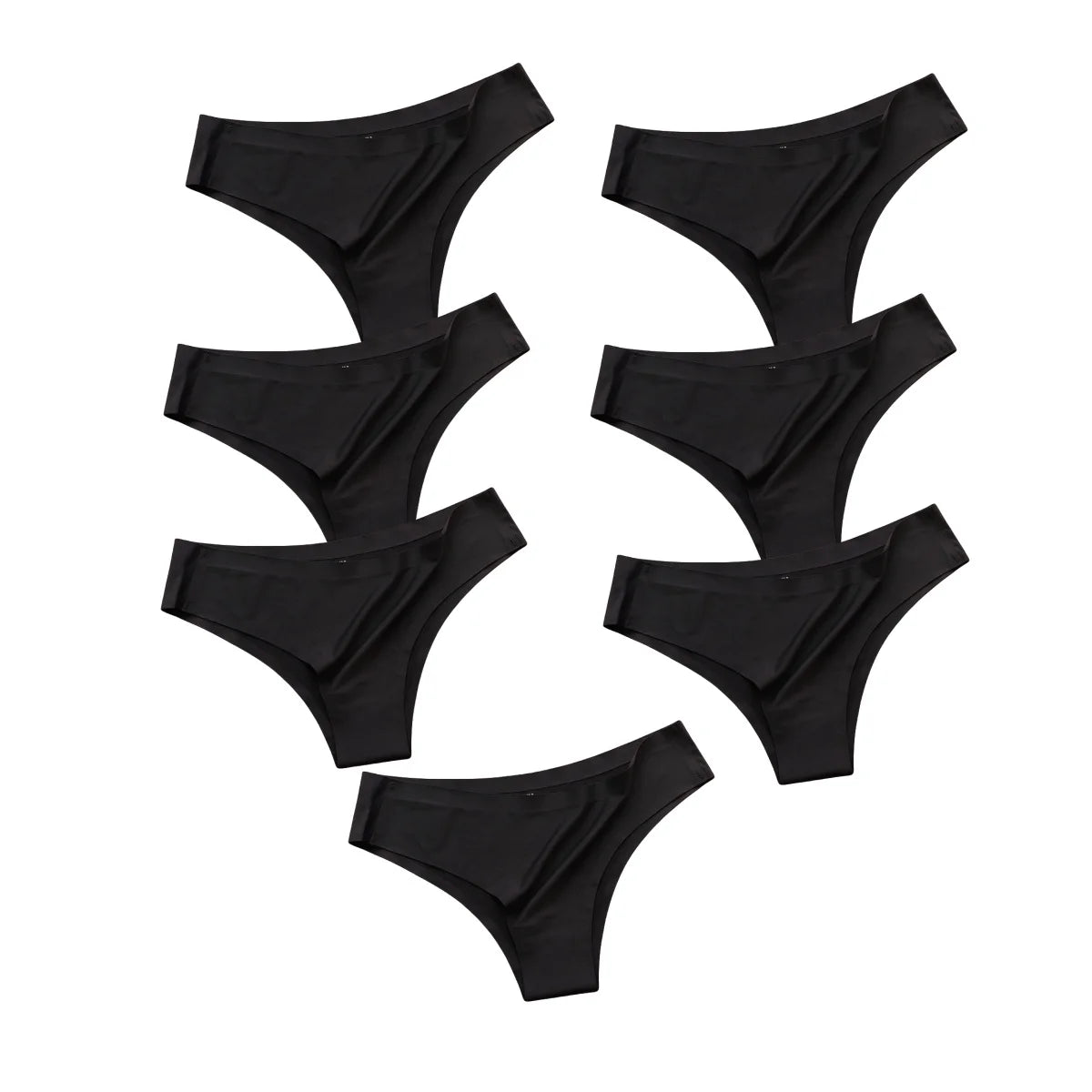 7 Slips Femme – Taille Basse, Sans Couture, Ultra Douces